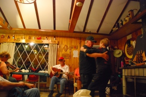 Couple dancing to music at the Cottage (Photo courtesy of Vicki Boyle LePage)